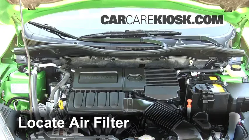 2012 Mazda 2 Touring 1.5L 4 Cyl. Hatchback (4 Door) Air Filter (Engine) Replace
